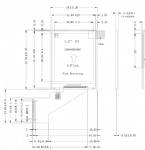 1.77寸TFT彩屏，小尺寸屏，對講機(jī)專用屏